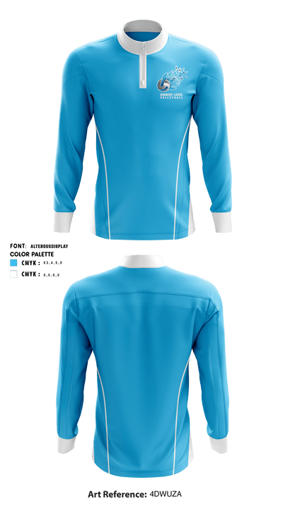Highest Level Volleyball 19343753 Quarter Zip Jacket - 1