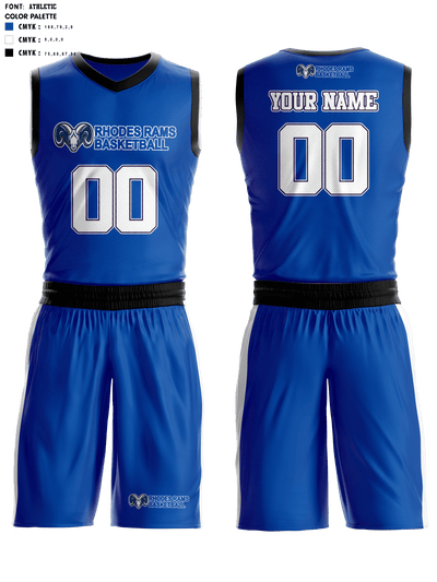 James Rhodes High School Basketball 57891241 Basketball Uniform - 2