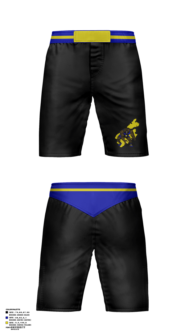 Fight Shorts, Kodiak Wrestling Club, Wrestling, Teamtime, Team time, sublimation, custom sports apparel, team uniforms, spirit wear, spiritwear, sports uniforms, custom shirts, team store, custom team store, fundraiser sports, apparel fundraiser