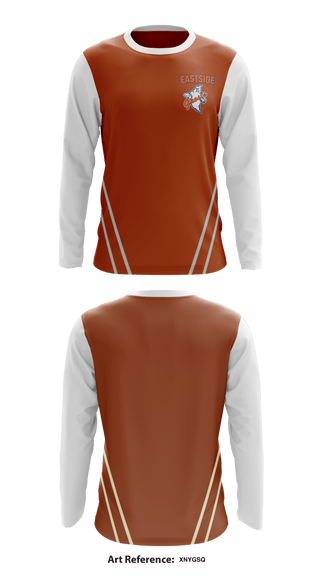 Long Sleeve Performance Shirt, Eastside High School, School Spirit Store, Teamtime, Team time, sublimation, custom sports apparel, team uniforms, spirit wear, spiritwear, sports uniforms, custom shirts, team store, custom team store, fundraiser sports, apparel fundraiser