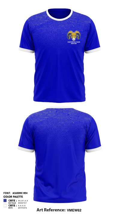 CHESTERFIELD RAMS 81207502 Short Sleeve Performance Shirt - 1