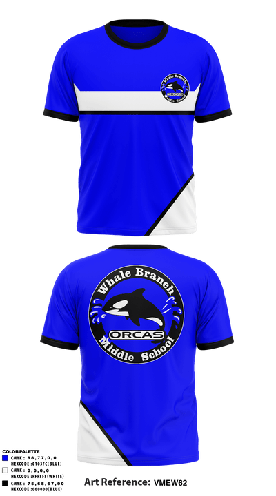 Whale Branch Middle School 47957479 Short Sleeve Performance Shirt - 1