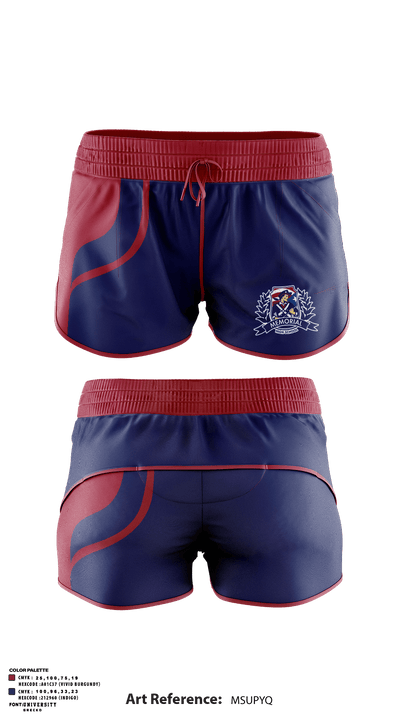Memorial High School Track 71814788 Track Shorts - 1