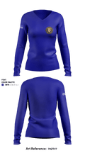 San Bernardino County Probation 39950510 Women's Long Sleeve V-neck Shirt - 1