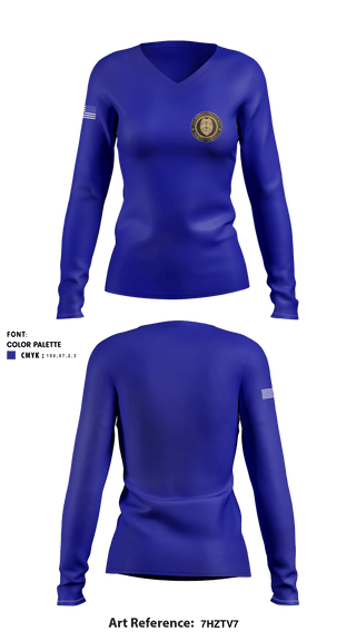 Women's Long Sleeve Vneck Shirt, , Police, Teamtime, Team time, sublimation, custom sports apparel, team uniforms, spirit wear, spiritwear, sports uniforms, custom shirts, team store, custom team store, fundraiser sports, apparel fundraiser