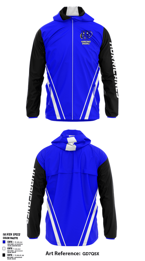 Windbreaker, Hurricanes Baseball, Baseball, Teamtime, Team time, sublimation, custom sports apparel, team uniforms, spirit wear, spiritwear, sports uniforms, custom shirts, team store, custom team store, fundraiser sports, apparel fundraiser