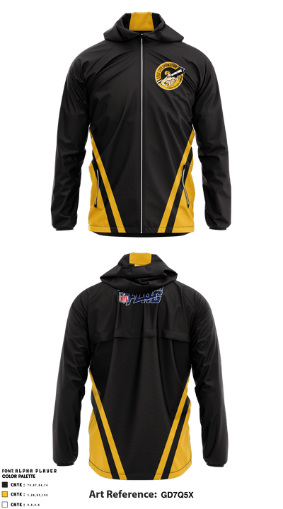 Pittsburgh Nfl League 22443568 Windbreaker - 2