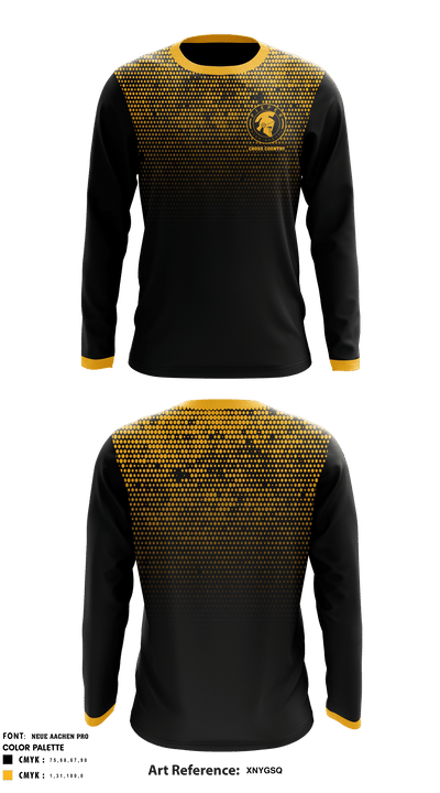 Pieper High School Cross Country 70107216 Long Sleeve Performance Shirt - 1
