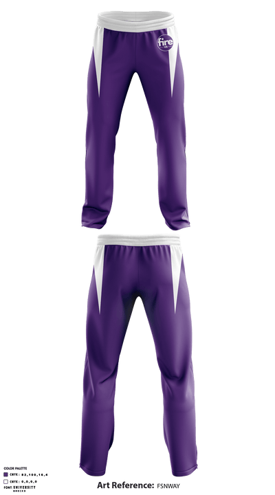 Fort Worth Fire Volleyball Club 27363537 Sweatpants - 1