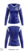 Dolgeville Central High School Basketball 27046931 Women's Long Sleeve V-neck Shirt - 2