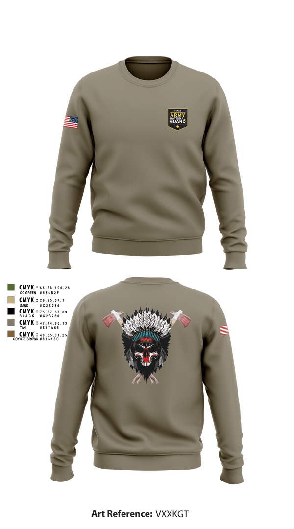 Crew Neck Sweatshirt, , Army, Teamtime, Team time, sublimation, custom sports apparel, team uniforms, spirit wear, spiritwear, sports uniforms, custom shirts, team store, custom team store, fundraiser sports, apparel fundraiser