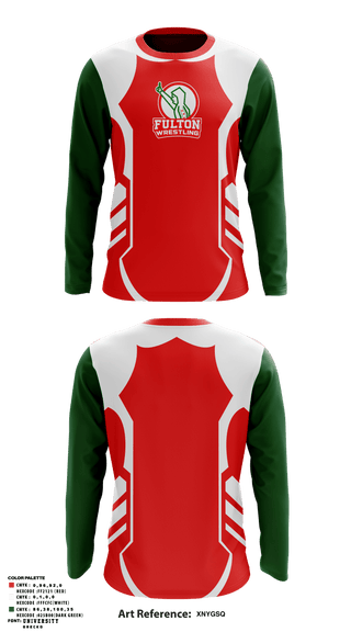 Long Sleeve Performance Shirt, Fulton Raiders, Wrestling, Teamtime, Team time, sublimation, custom sports apparel, team uniforms, spirit wear, spiritwear, sports uniforms, custom shirts, team store, custom team store, fundraiser sports, apparel fundraiser