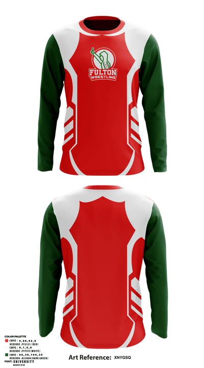 Fulton Raiders 3077271 Long Sleeve Performance Shirt - 1