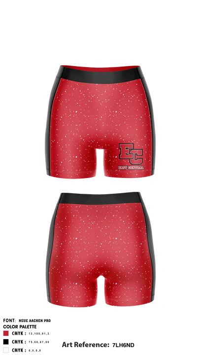 East Central High School Wrestling 77302407 Compression Shorts - 1