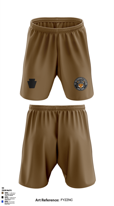 Fox company 2/104th avn 96762502 Athletic Shorts With Pockets - 3