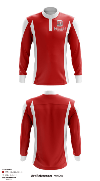 Quarter Zip Jacket, Durfee High School Cheer, , Teamtime, Team time, sublimation, custom sports apparel, team uniforms, spirit wear, spiritwear, sports uniforms, custom shirts, team store, custom team store, fundraiser sports, apparel fundraiser