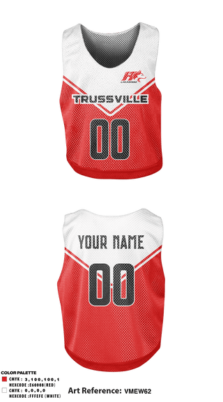 Trussville Lacrosse 62048401 Womens Lacrosse Pinnie – Teamtime