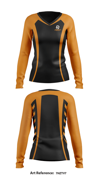 Women's Long Sleeve Vneck Shirt, Charles City Soccer, Men's Soccer, Teamtime, Team time, sublimation, custom sports apparel, team uniforms, spirit wear, spiritwear, sports uniforms, custom shirts, team store, custom team store, fundraiser sports, apparel fundraiser