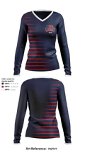 James B Conant High School Golf 15736330 Women's Long Sleeve V-neck Shirt - 1