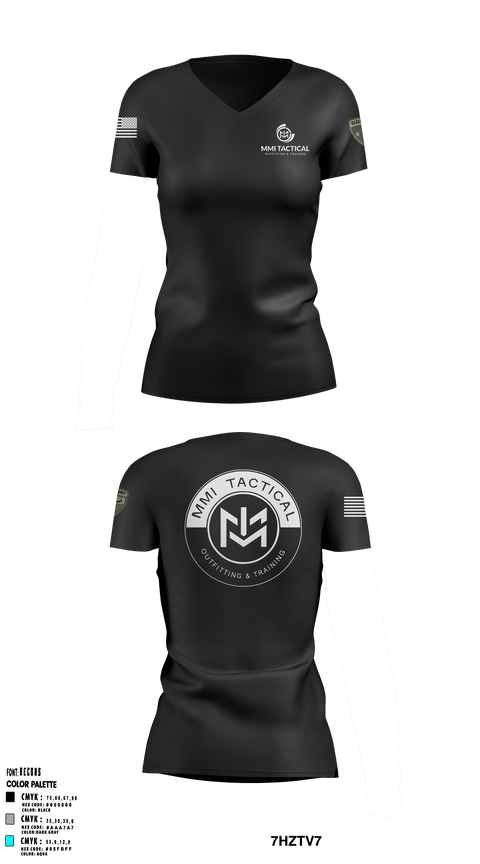 Women's Short Sleeve Vneck Shirt, MMI Tactical - Outfitting & Training, , Teamtime, Team time, sublimation, custom sports apparel, team uniforms, spirit wear, spiritwear, sports uniforms, custom shirts, team store, custom team store, fundraiser sports, apparel fundraiser