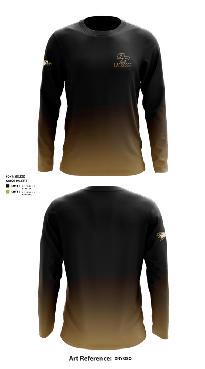 Oak Park High School Lacrosse 65848983 Long Sleeve Performance Shirt - 4