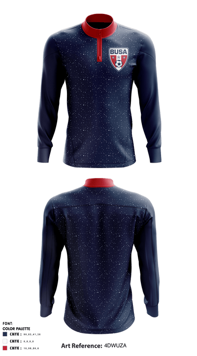 BUSA 13833283 Quarter Zip Jacket - 1