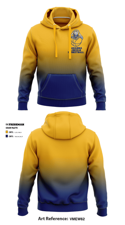 Gahanna Lincoln High School Basketball 11878787 Hoodie - 1