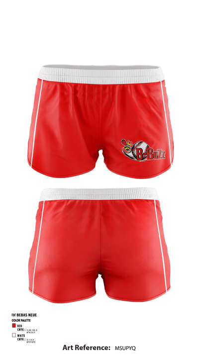 B Buzz Baseball League 70409945 Women's Shorts - 1