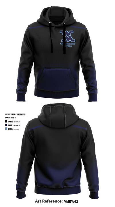 Waterford Mott High School Football 74116275 Hoodie - 1