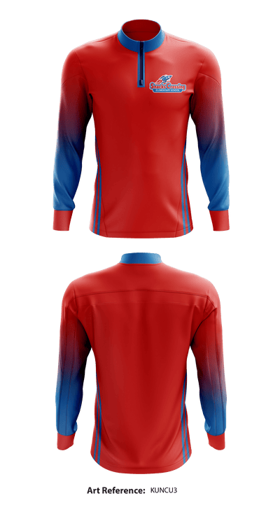 Snacks Crossing Elementary 20052377 Quarter Zip Jacket - 1