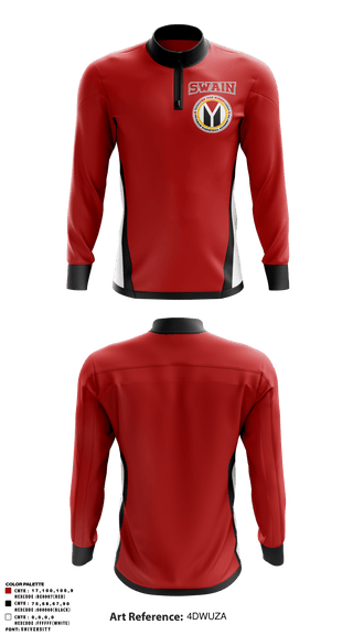 Quarter Zip Jacket, Swain Basketball Academy, Men's Basketball, Teamtime, Team time, sublimation, custom sports apparel, team uniforms, spirit wear, spiritwear, sports uniforms, custom shirts, team store, custom team store, fundraiser sports, apparel fundraiser