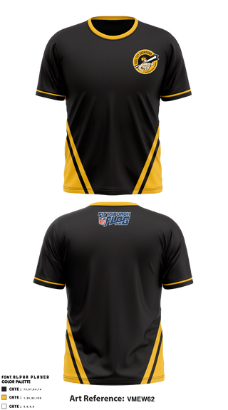 Short Sleeve Shooting Shirt, Pittsburgh Nfl League, Football, Teamtime, Team time, sublimation, custom sports apparel, team uniforms, spirit wear, spiritwear, sports uniforms, custom shirts, team store, custom team store, fundraiser sports, apparel fundraiser