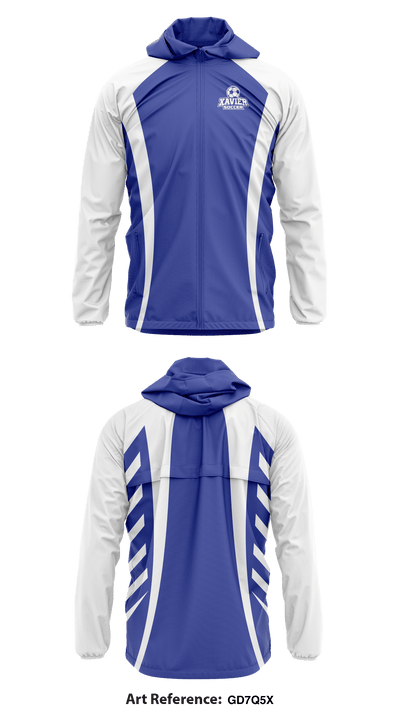 Xavier High School Soccer 69992222 Windbreaker - 1