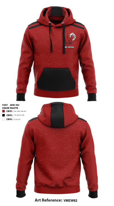 Walt Whitman Gymnastics 88529847 Hoodie - 1