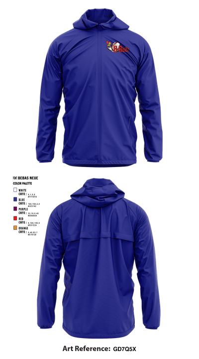 B Buzz Baseball League 70409945 Windbreaker - 3