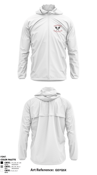 Windbreaker, Girls Wellsesley Tennis, Tennis, Teamtime, Team time, sublimation, custom sports apparel, team uniforms, spirit wear, spiritwear, sports uniforms, custom shirts, team store, custom team store, fundraiser sports, apparel fundraiser