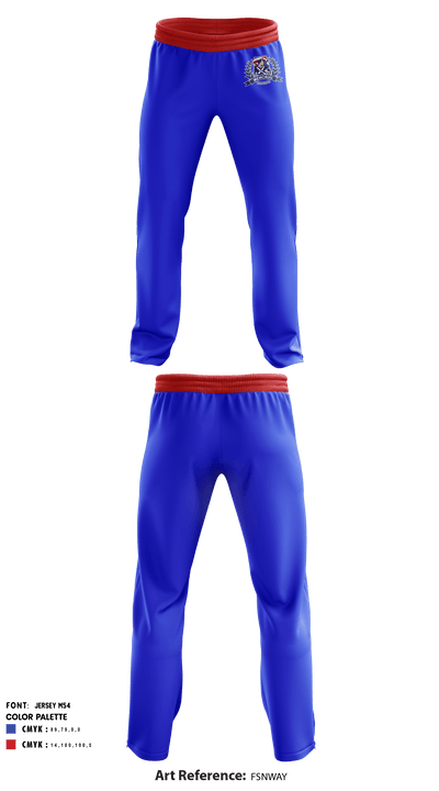 Memorial High School Cross Country 48374430 Sweatpants - 1