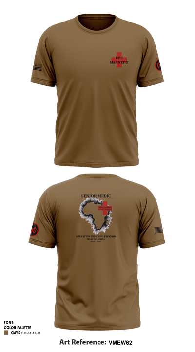 Alpha Company, 2-108th Infantry 5183024 Short Sleeve Performance Shirt - 1