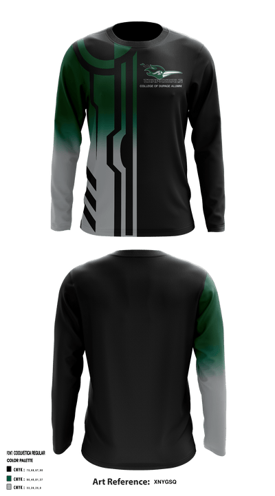 College of DuPage Alumni 35400336 Long Sleeve Performance Shirt - 1