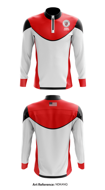 Scarabs Lacrosse 2890388 Quarter Zip Jacket - 1