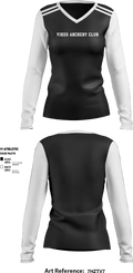 Vikes Archery Club 24552089 Women's Long Sleeve V-neck Shirt - 1