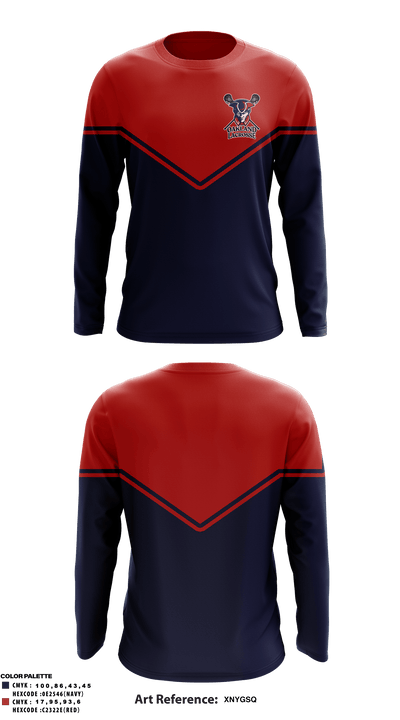 Oakland Lacrosse 64858792 Long Sleeve Performance Shirt - 3