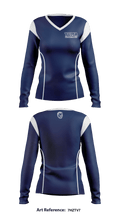 Yuma High School Basketball 97290684 Women's Long Sleeve V-neck Shirt - 4