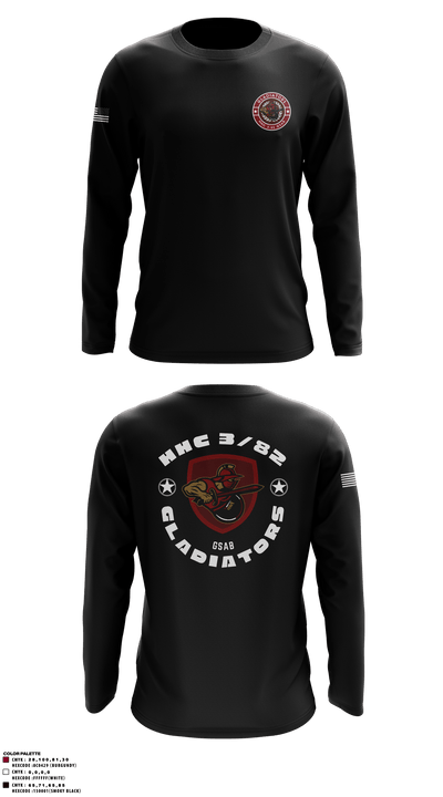 HHC 3-82 GSAB 55821489 Long Sleeve Performance Shirt - 3