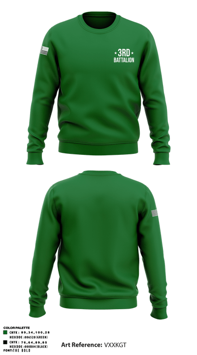 3rd Battalion 15436757 Crew Neck Sweatshirt - 1