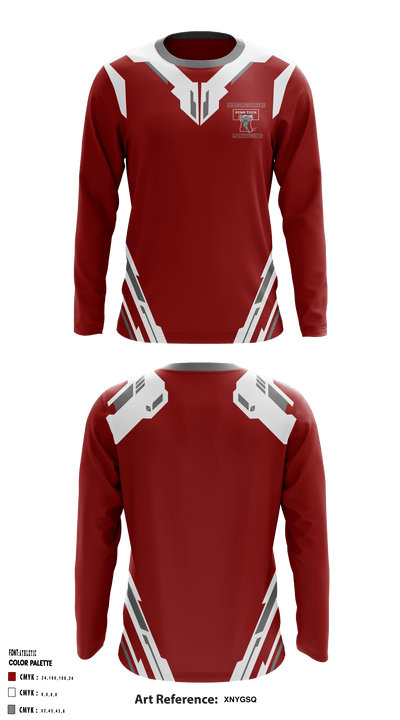 Camden County Technical High School-Pennsauken Campus Cheer 65284337 Long Sleeve Performance Shirt - 1