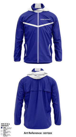 Windbreaker, Blessed Sacrament School, School Spirit Store, Teamtime, Team time, sublimation, custom sports apparel, team uniforms, spirit wear, spiritwear, sports uniforms, custom shirts, team store, custom team store, fundraiser sports, apparel fundraiser