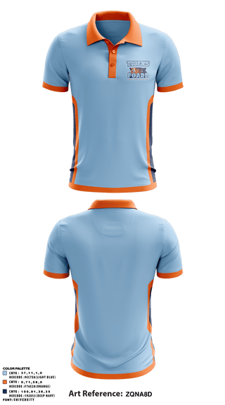 Short Sleeve Performance Polo, Tigers, Men's Basketball, Teamtime, Team time, sublimation, custom sports apparel, team uniforms, spirit wear, spiritwear, sports uniforms, custom shirts, team store, custom team store, fundraiser sports, apparel fundraiser
