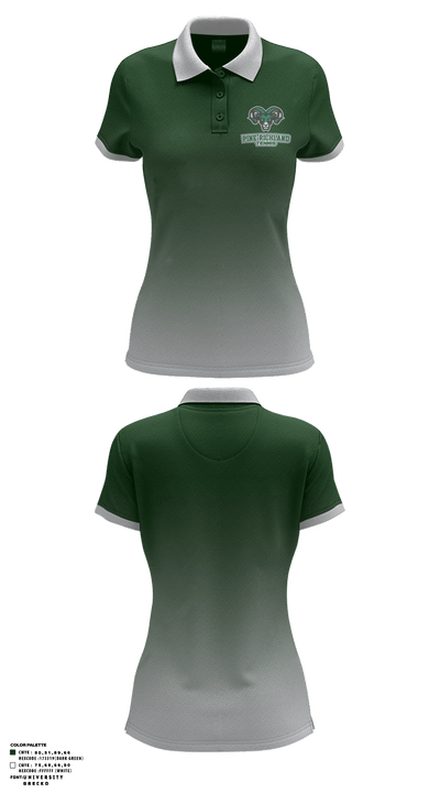Pine-Richland High School Tennis 84993551 Women's Short Sleeve Performance Polo  - 1