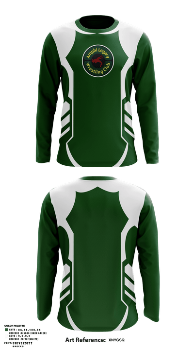 Amphi Legacy Wrestling Club 71655946 Long Sleeve Performance Shirt - 1